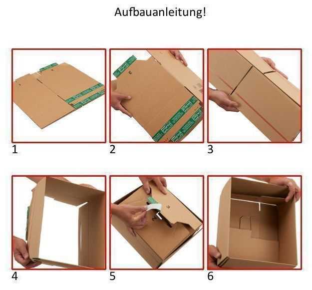 Versandkarton "Premium SuperFlap" mit Steckboden, 1-wellig 193 x 193 x 290 mm