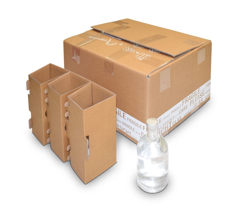 Flaschenkarton für Hochprozentiges 12-er Set
