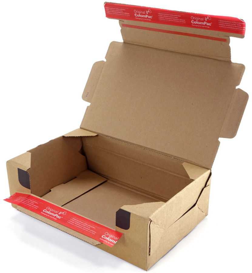 wiederverschließbare Kartons, braun 282 x 191 x 90 mm