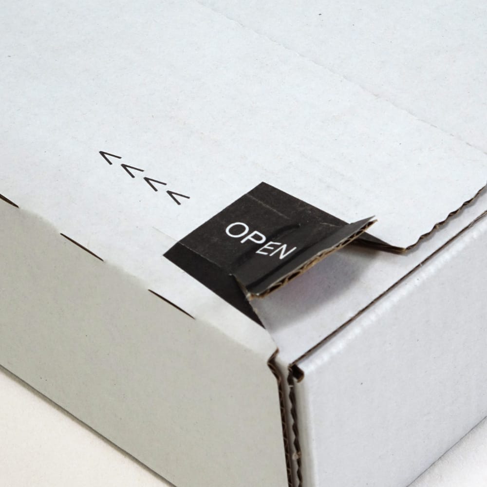 Versandtasche portooptimiert, Wellpappe, weiß 215 x 155 x 15 mm (Großbrief)