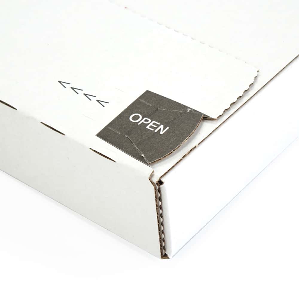 Versandtasche portooptimiert, Wellpappe, weiß 220 x 140 x 30 mm (Maxibrief)