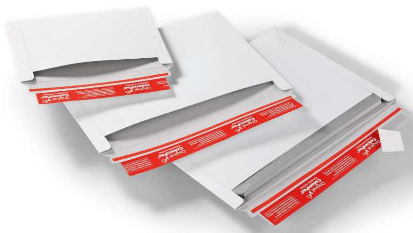 Versandtasche Vollpappe, Querbefüllung, weiß 351 x 248 x 0-30 mm