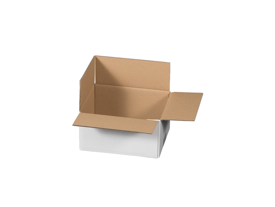 217 x 170 x 110 mm 1-welliger Versandkarton, weiß