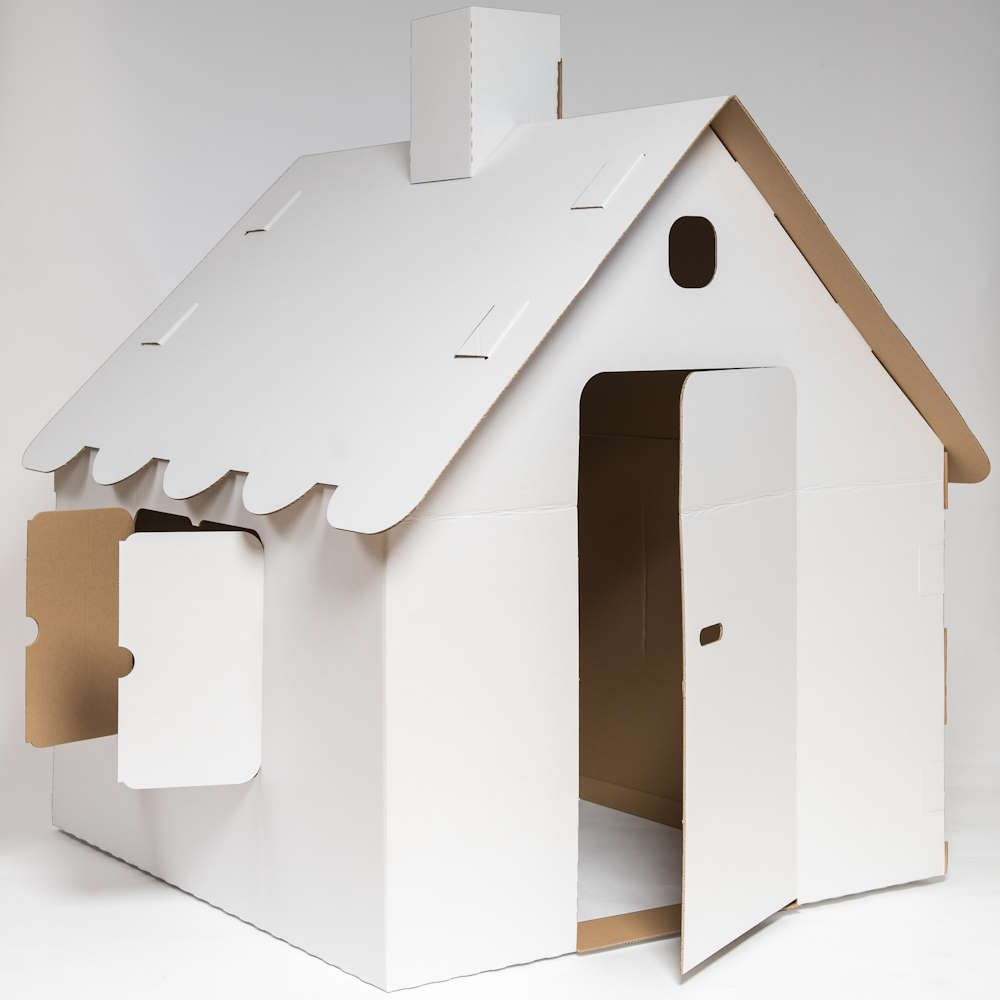 Spielhaus Kinder Wellpappe 940 x 970 x 1000 mm