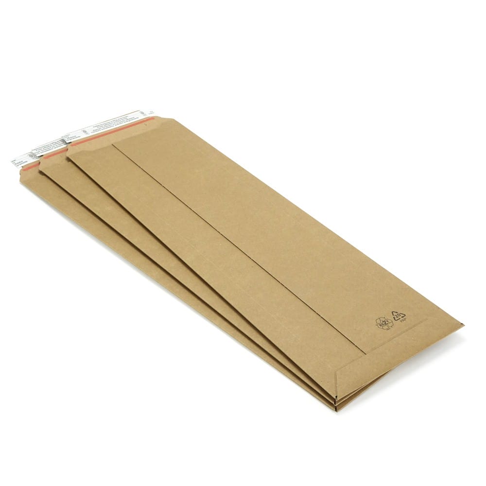 Versandtasche für KFZ Kennzeichen, Wellpappe, 590 x 180 x 0-50 mm