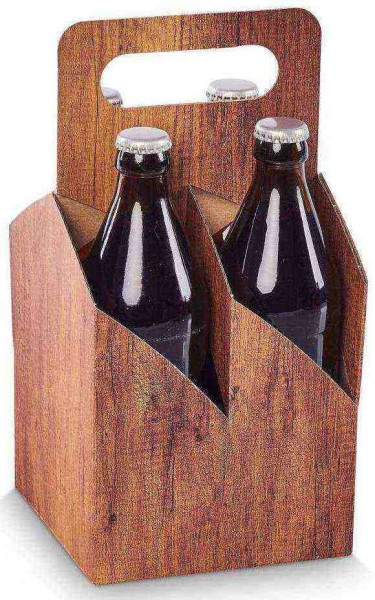 Flaschenträger 0,33/0,5 l "Holz"
