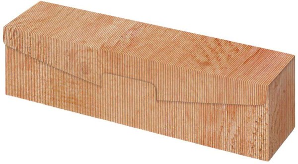 Geschenkbox offene Welle "Holz modern"