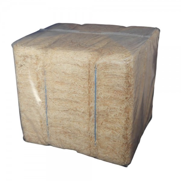 1 kg Fichtenholzwolle abgepackt im PE-Sack