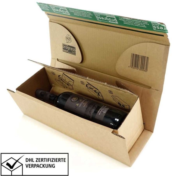 Weinbox "Premium" für 1 Flasche 0,75 l, 316 x 112 x 115 mm 1er