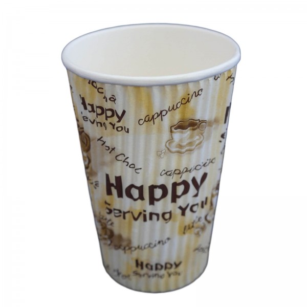 Papp Trinkbecher Coffee to go (Riffle Cup) creme