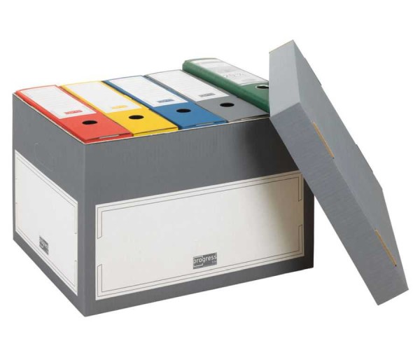 Archivboxen mit Stülpdeckel "Select" grau