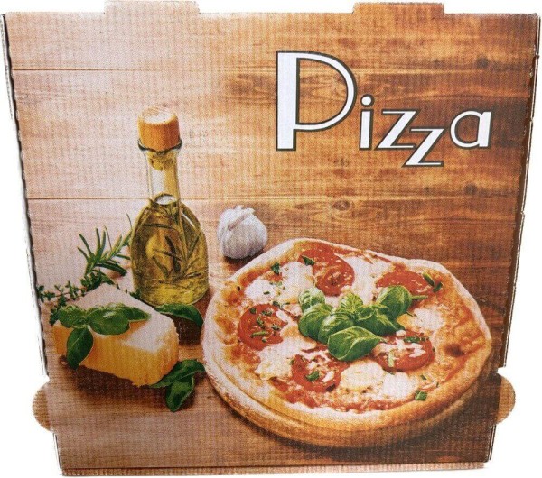 Pizzakarton NYC weiß, Neutraldruck "PIZZA"