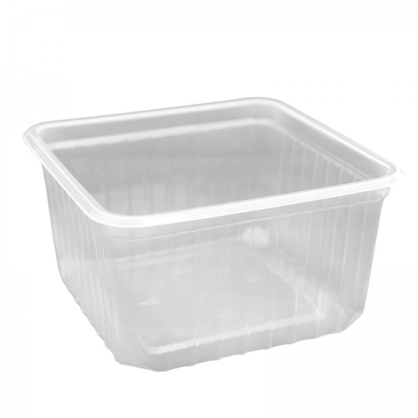 Transparente Salatschale Quadrobox PP 115 x 115 x 61 mm (500 ml)