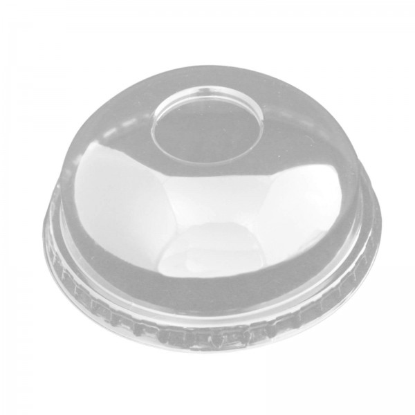 transparenter Domdeckel für Smoothie Clear Cups PET (Ø 95 mm) ohne Rundloch