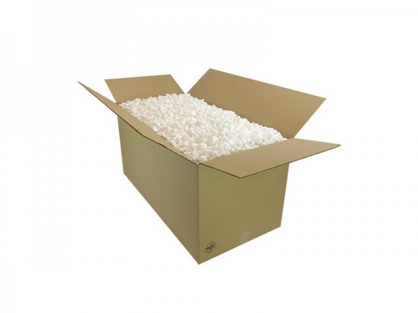 215 Liter weiße Verpackungschips im Karton